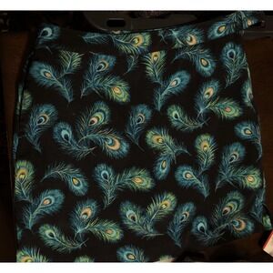 EP Pro Skort Tennis Golf Peacock Womens Mini Skirt Pocket Side Zip Navy Green 8